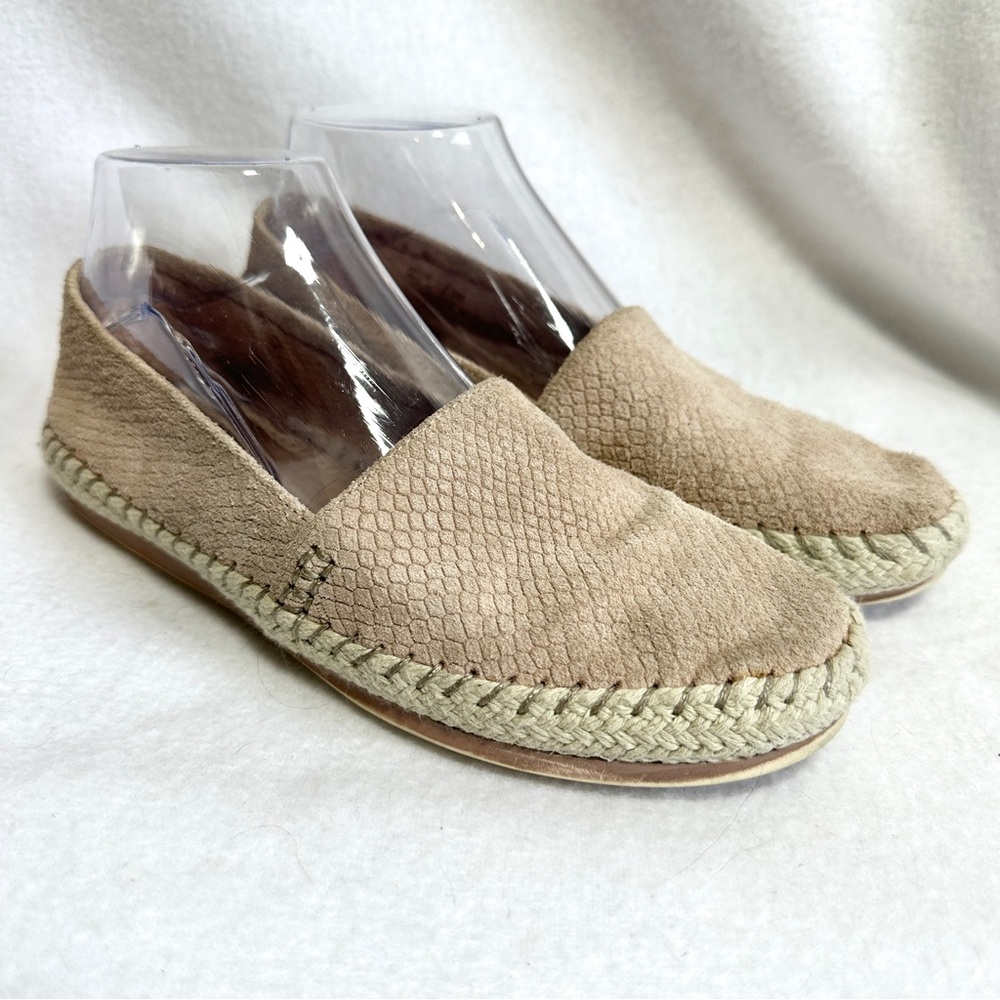 Adam Tucker Me Too Remi Shoes Women's 7.5 Beige Blush Espadrilles Leather